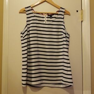 Tommy Hilfiger black/white striped blouse size M